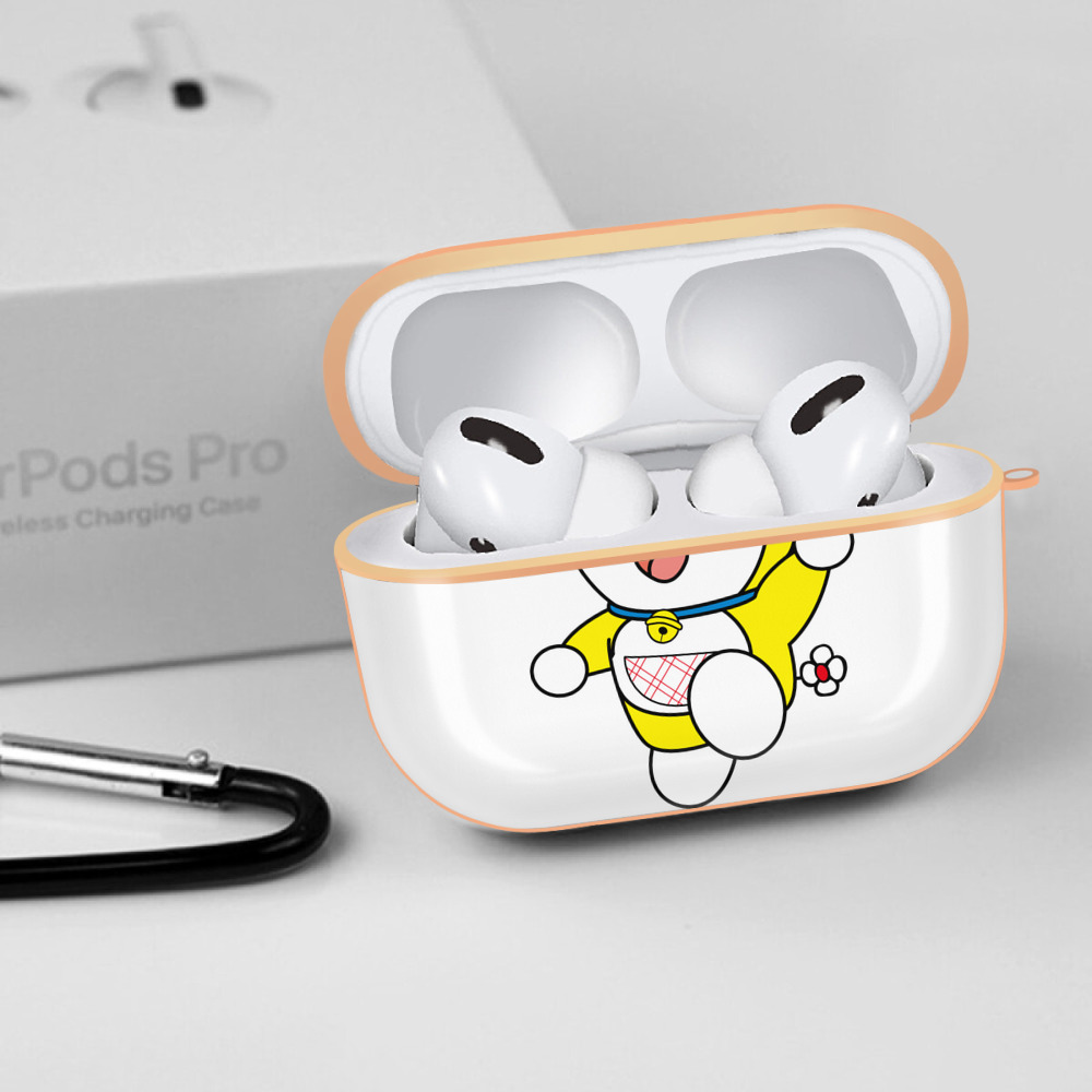 ドラえもん ドラミ Doraemon Dorami 【AirPods Pro用】ハードシェル保護ケース｜耐衝撃・防指紋・カラビナ付き商品仕様