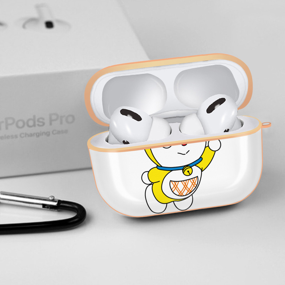 ドラえもん ドラミ Doraemon Dorami 【AirPods Pro用】ハードシェル保護ケース｜耐衝撃・防指紋・カラビナ付き商品仕様